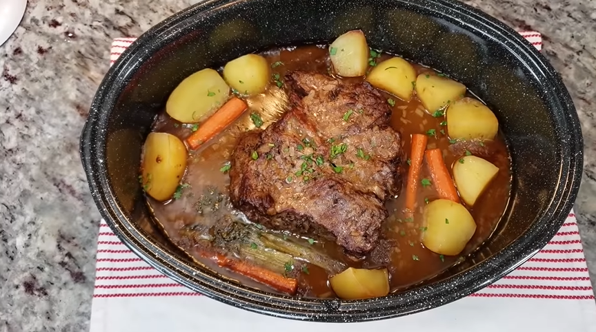 slow cooker rosemary beef roast recipe