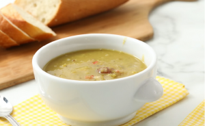 slow cooker split pea soup with ham hock recipe