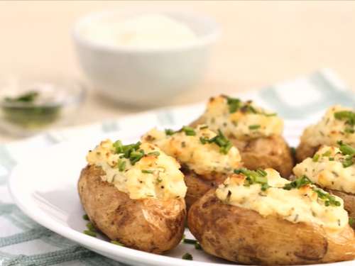 sour cream, potato chip, chickpea jacket potato recipe