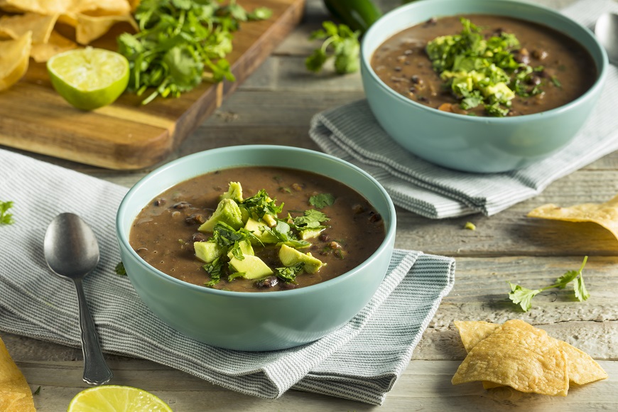 spicy black bean soup recipe