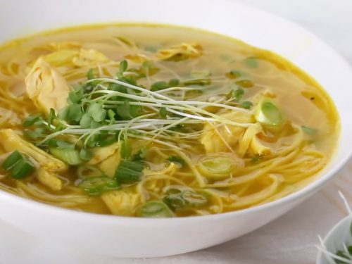 Spicy Lime-Ginger Thai Chicken Soup Recipe