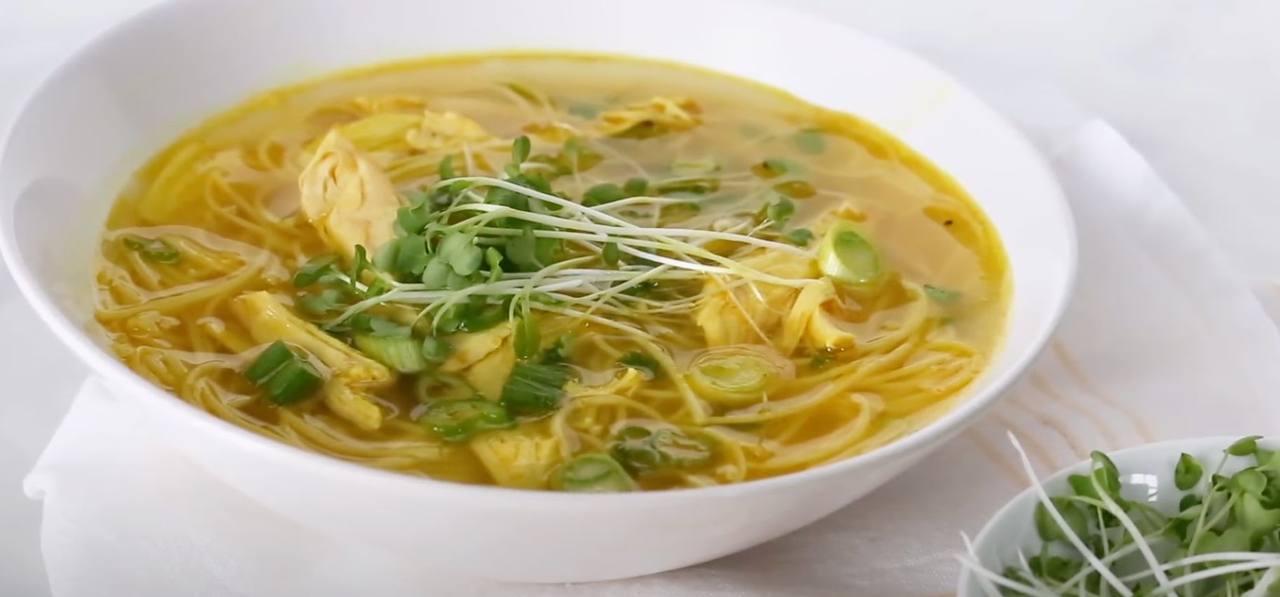 Spicy Chicken Noodle Soup With Lime and Ginger Recipe