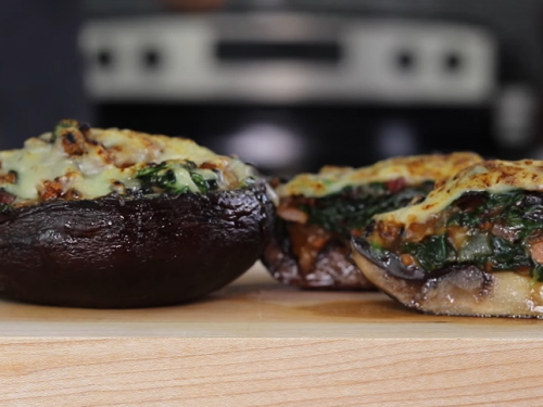 spinach-stuffed portobello mushrooms recipe