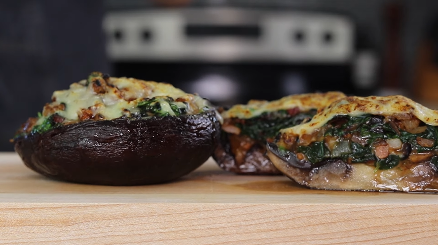 spinach-stuffed portobello mushrooms recipe