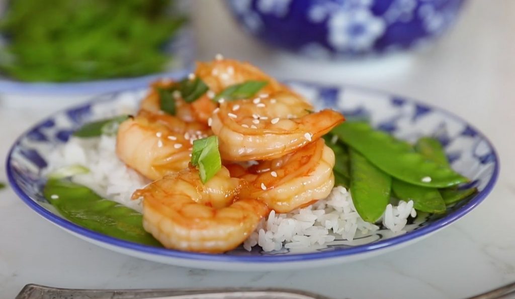 Sticky Sesame Garlic Shrimp Recipe