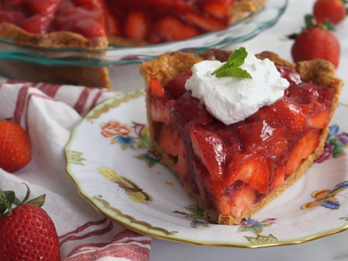 strawberry brown sugar cream pie recipe