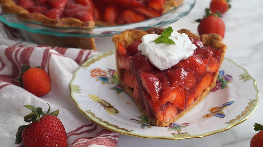 Strawberry Skillet Pie - Completely Delicious