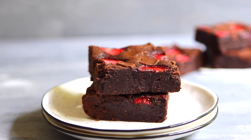 strawberry brownies recipe