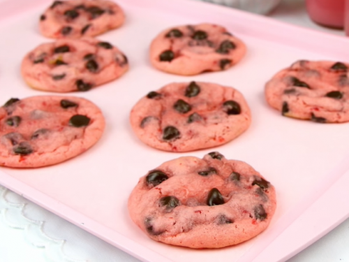 strawberry chocolate chip cookies recipe
