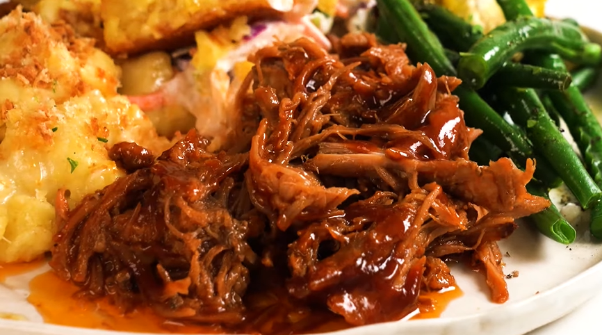 sweet and smoky slow-cooked pulled pork loin recipe