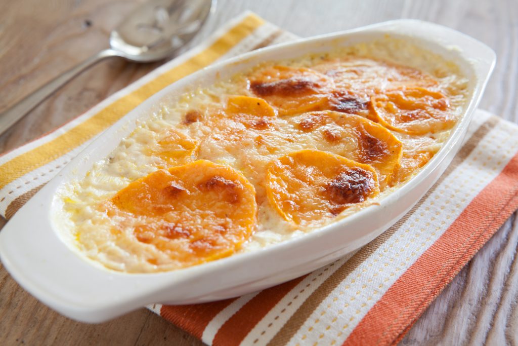 sweet potatoes au gratin recipe