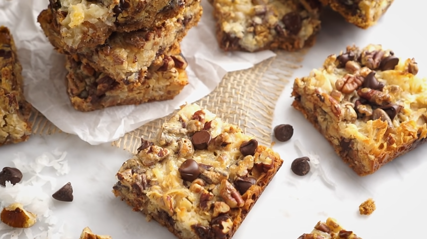 Toasted Coconut Magic Bars - Reluctant Entertainer