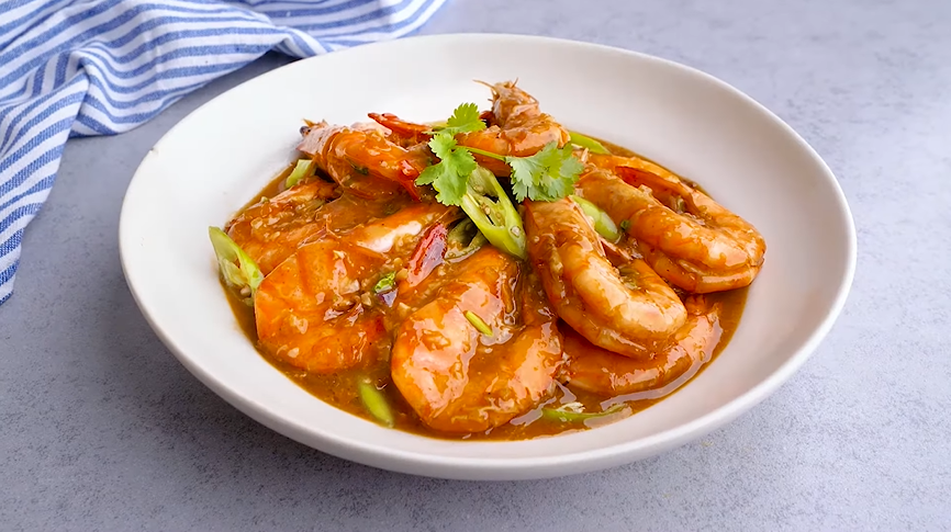 two serve thai sweet chili garlic prawns recipe