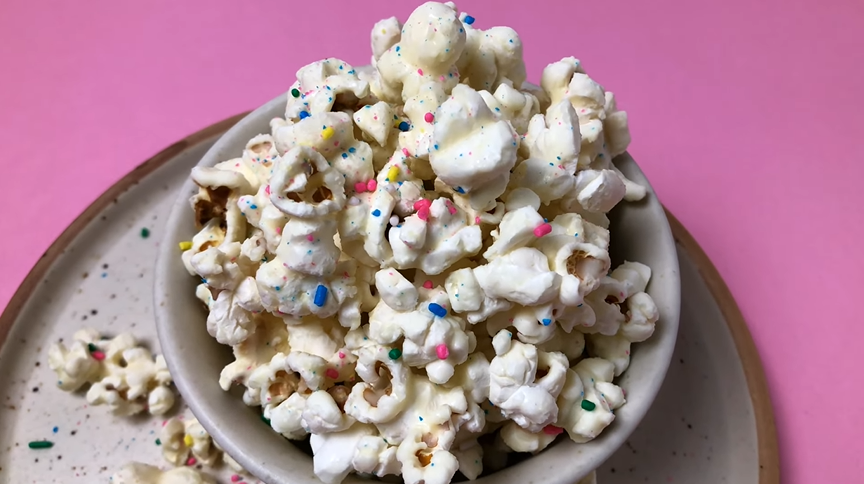 valentine's popcorn (white chocolate popcorn) recipe