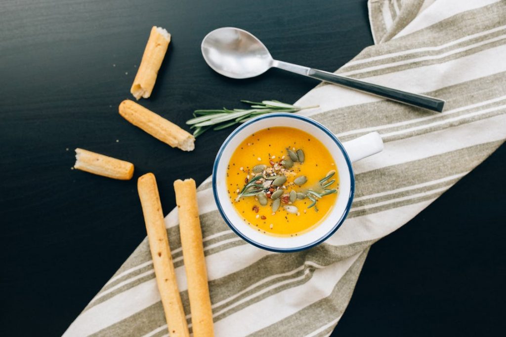 vegan butternut squash soup with ginger apple and coconut milk recipe