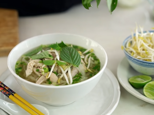vietnamese-style noodle bowls with chicken recipe