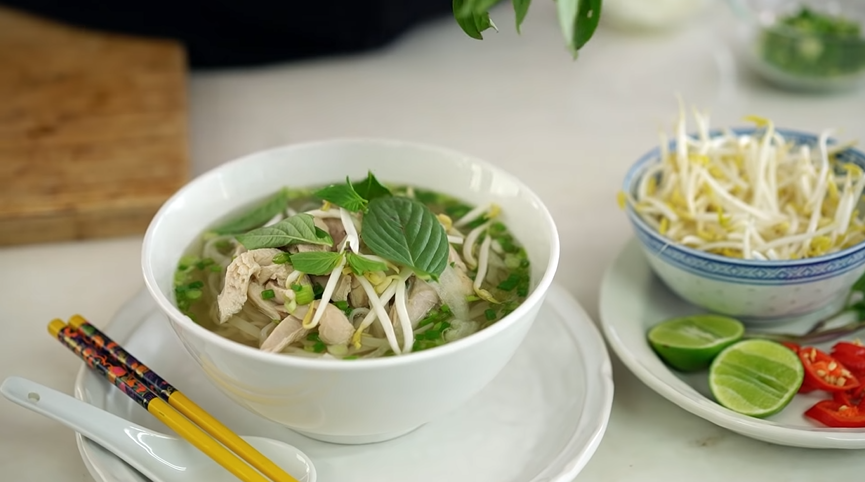 vietnamese-style noodle bowls with chicken recipe