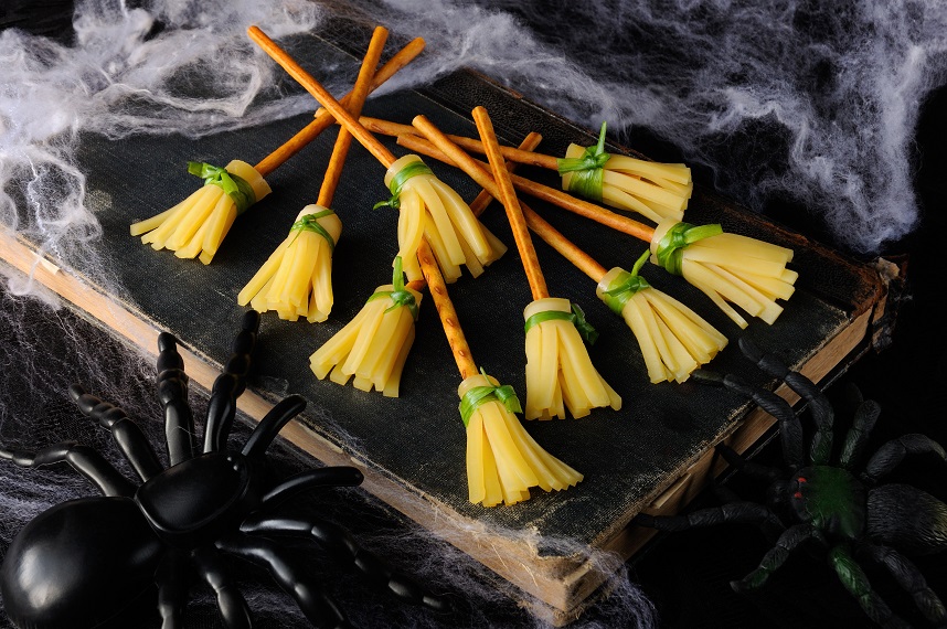 witch brooms cheese pretzels recipe