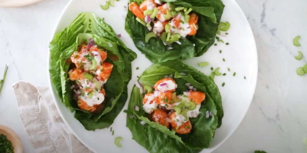 buffalo shrimp lettuce wraps recipe