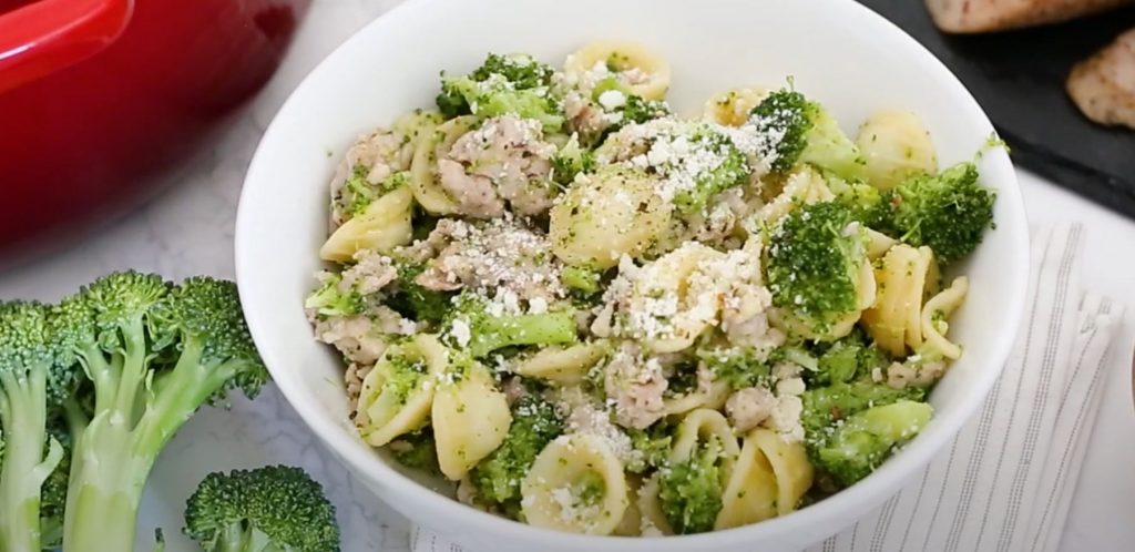orecchiette pasta with chicken sausage and broccoli recipe