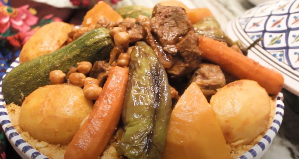 tunisian couscous salad with sausages recipe