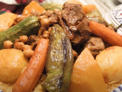 tunisian couscous salad with sausages recipe