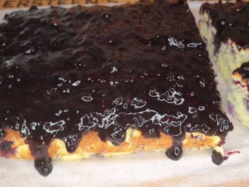 quick blueberry sheet cake recipe