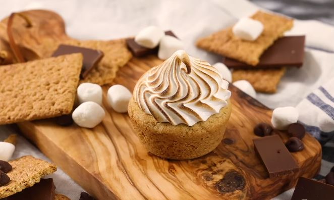 s’mores cookie dough cupcakes recipe