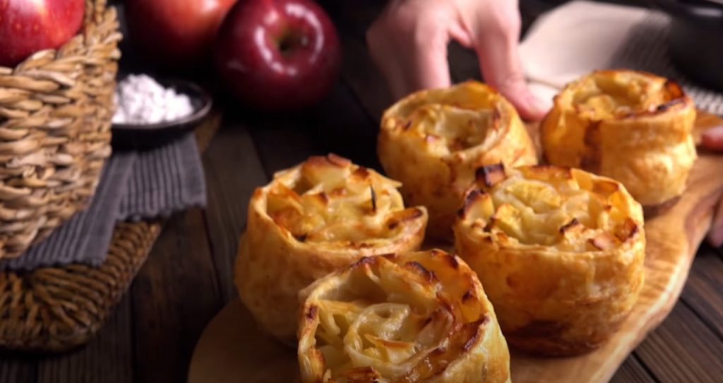 mini vanilla apple strudels recipe