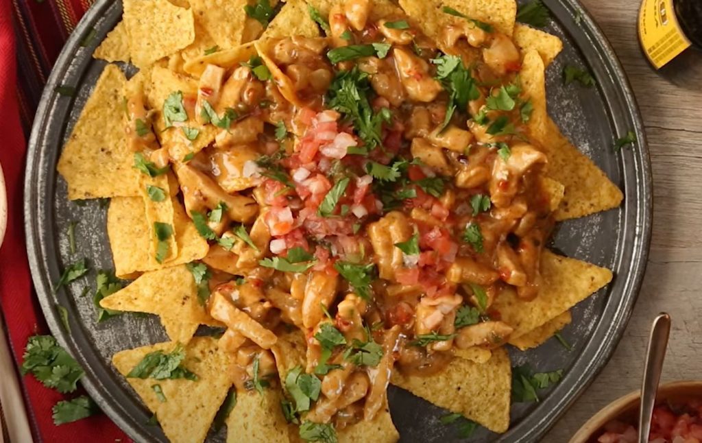 chicken enchilada nachos recipe