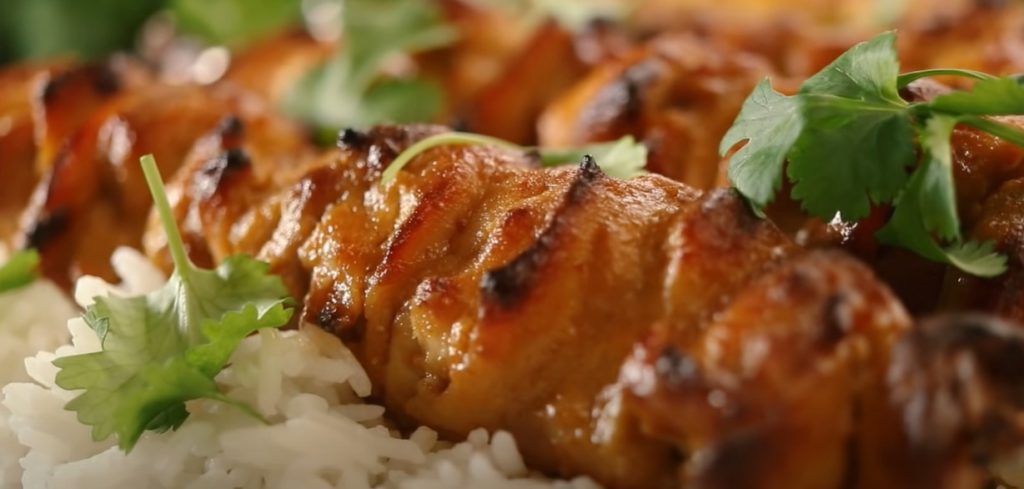 vietnamese-style sticky chicken skewers recipe