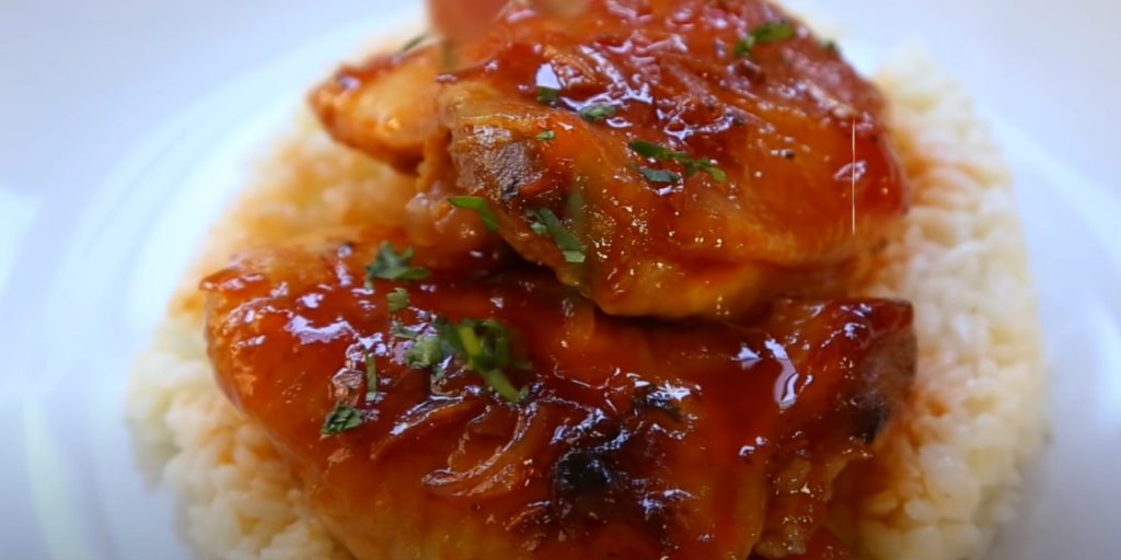 sticky baked chicken with apricot recipe