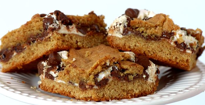 s’mores cookie bars recipe