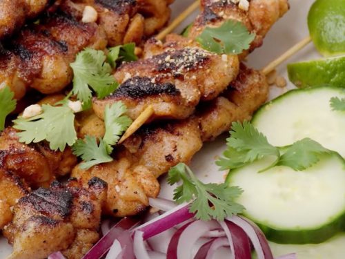 chicken satay skewers recipe