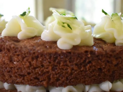 cinnamon zucchini walnut cake recipe