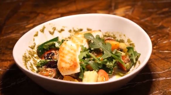 pan-seared halibut with quinoa recipe