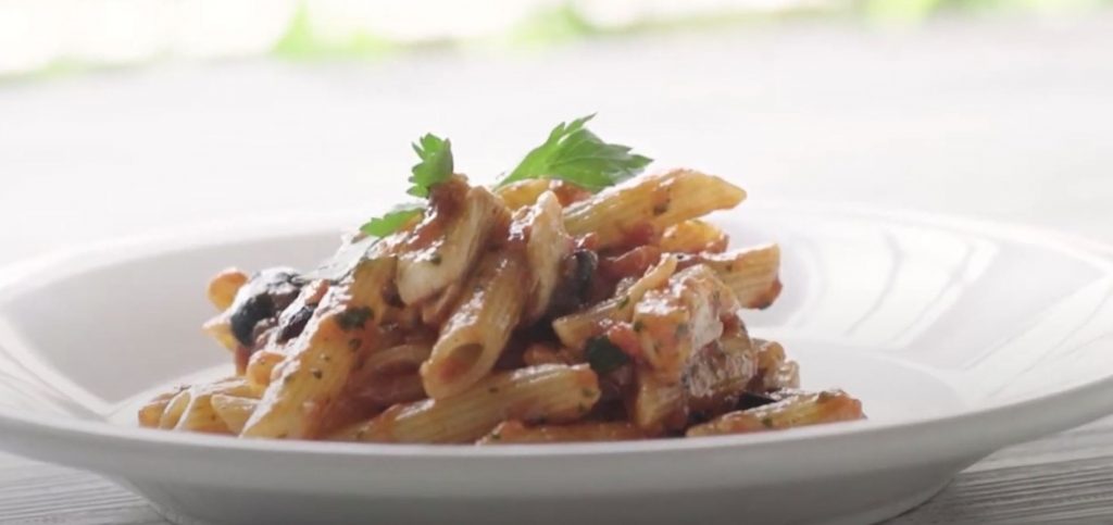 penne arrabbiata with flaked cod recipe