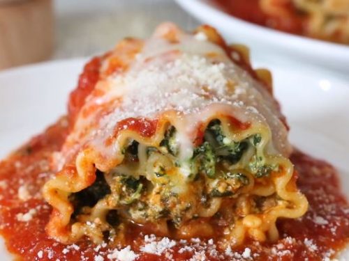 spinach lasagna rolls recipe