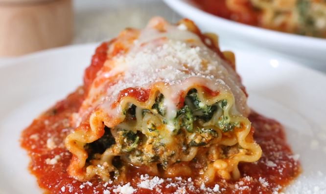 spinach lasagna rolls recipe