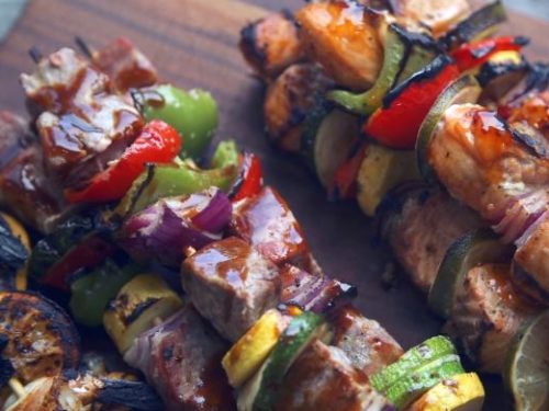 grilled scallop and orange kebabs recipe