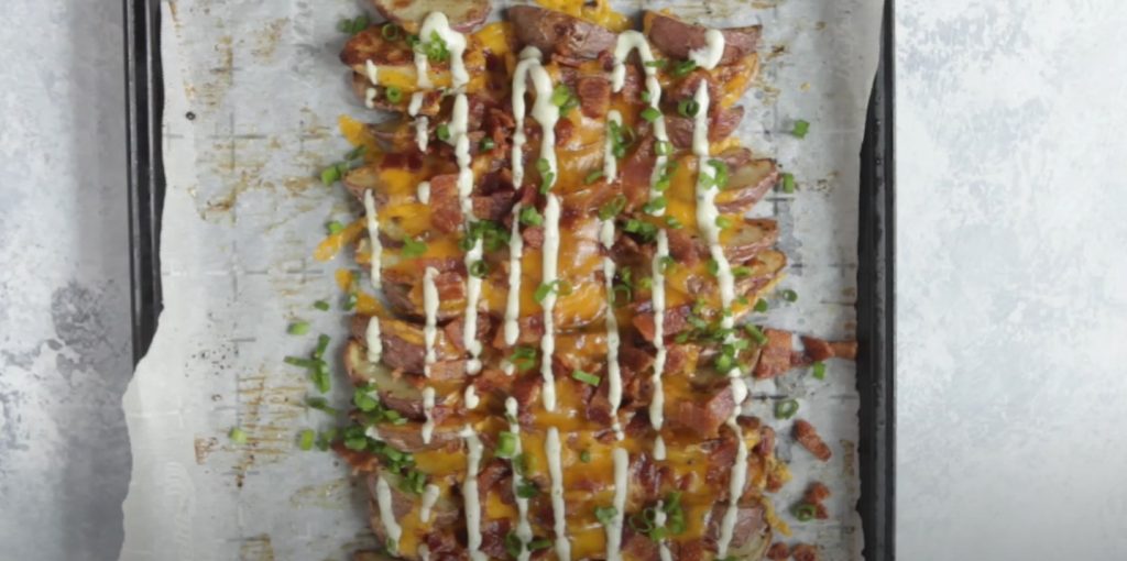 bacon wrapped potato wedges recipe