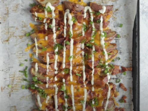 bacon wrapped potato wedges recipe