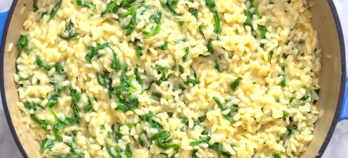 spinach risotto recipe
