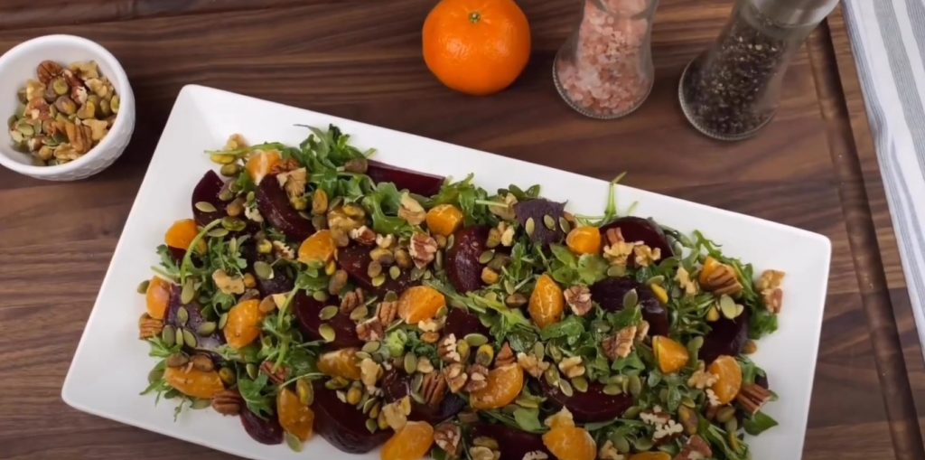 beet salad with tangerines recipe