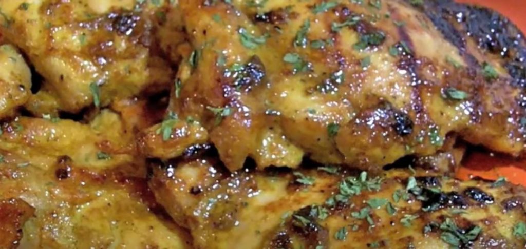 honey-mustard and curry chicken thighs recipe