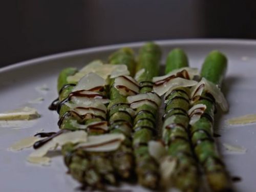 pan-fried minty asparagus recipe