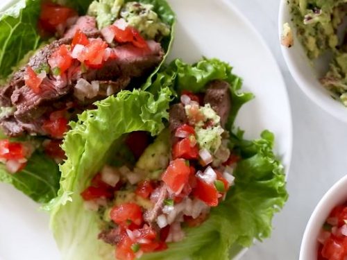 grilled steak lettuce tacos recipe