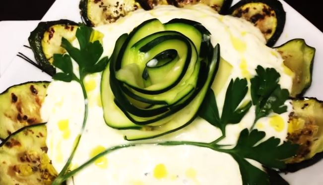 roasted zucchini with rosemary yogurt recipe