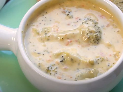 slow cooker broccoli cheddar cheese soup recipe