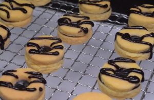 striped fudge cookie sandwiches recipe